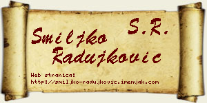 Smiljko Radujković vizit kartica